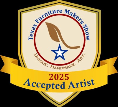 Texas Furniture Makers Show 2025 Accepted Artist badge