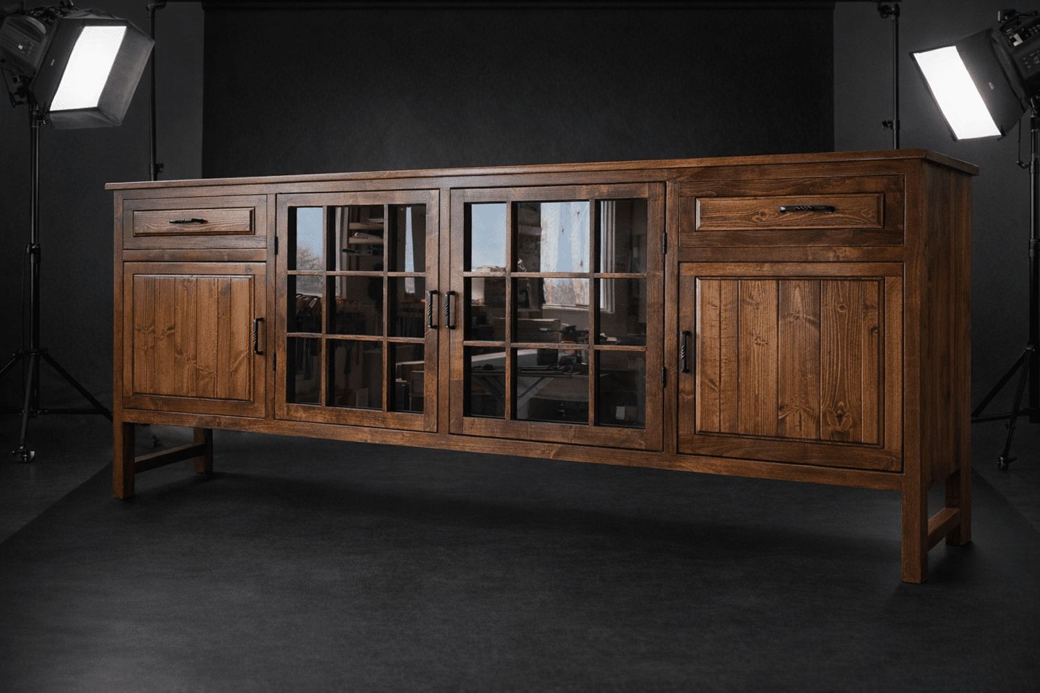 Alder buffet credenza by dadowoodworking
