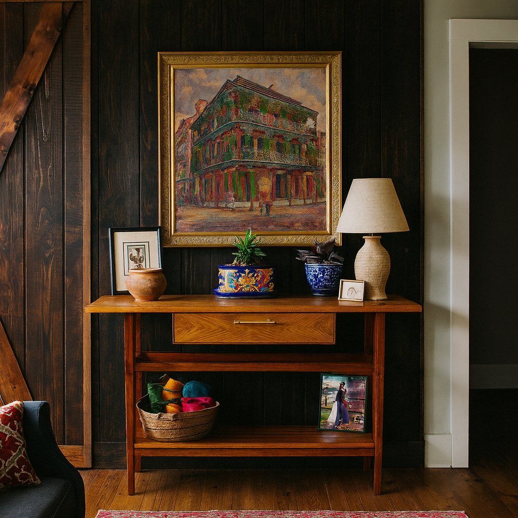 New Orleans Console Table — Ash and cherry